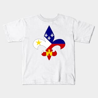 Cajun Fleur De Lis Kids T-Shirt